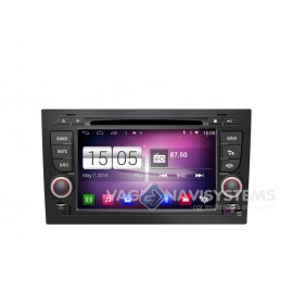 Navidroid® Audi A4 (8E) 2003/08 - Android 4.4.4, GPS, 7" HD 1080P, DVD, BT, WI-FI, Quad Core, 16GB, Mirror Link