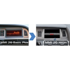 Kit de reequipamiento - Audi MMI 2G Basic, Radio Low II -- High - A6 (4F) Q7 (4L)