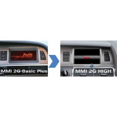 Retrofit kit - Audi MMI 2G Basic, Radio Low II -- High - A6 (4F) Q7 (4L)