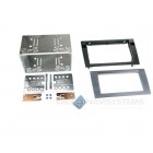 Autoradio 2 DIN mounting frame - Audi A4 (B6/8E/8H), A4 (B7/8E/8H) - plate adapter - Anthracite