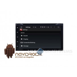 Navidroid® - Android 4.4.4, GPS, 7" HD 1080P, DVD, BT, WI-FI, Quad Core, 16GB, Mirror Link, 2-DIN