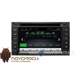 Navidroid® Volkswagen - Android 4.4.4, GPS, 6.2" HD 1080P, DVD, BT, WI-FI, Quad Core, 16GB, Mirror Link