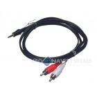 Audi cable adapter - Jack 3.5mm - 2 RCA channels - 1.5m