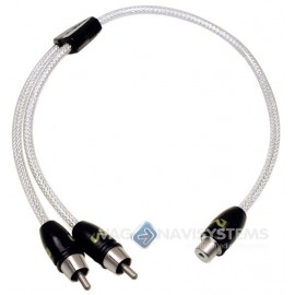 Video cable adapter - RCA - 30 cm. - "Y" 2 male - 1 female