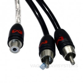 Audio cable adapter - RCA - 30 cm. - "Y" 2 male - 1 female