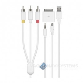 AV adapter + synchronization Cable - iPod / iPhone / iPad