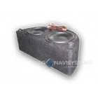 Double semicircular Subwoofer (2x8") I-SOTEC - For trunk installation