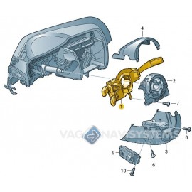 8K0953502BJ4PK - Cruise control steering col. combi switch - Audi A4 (8K), A5 (8T), Q5 (8R)