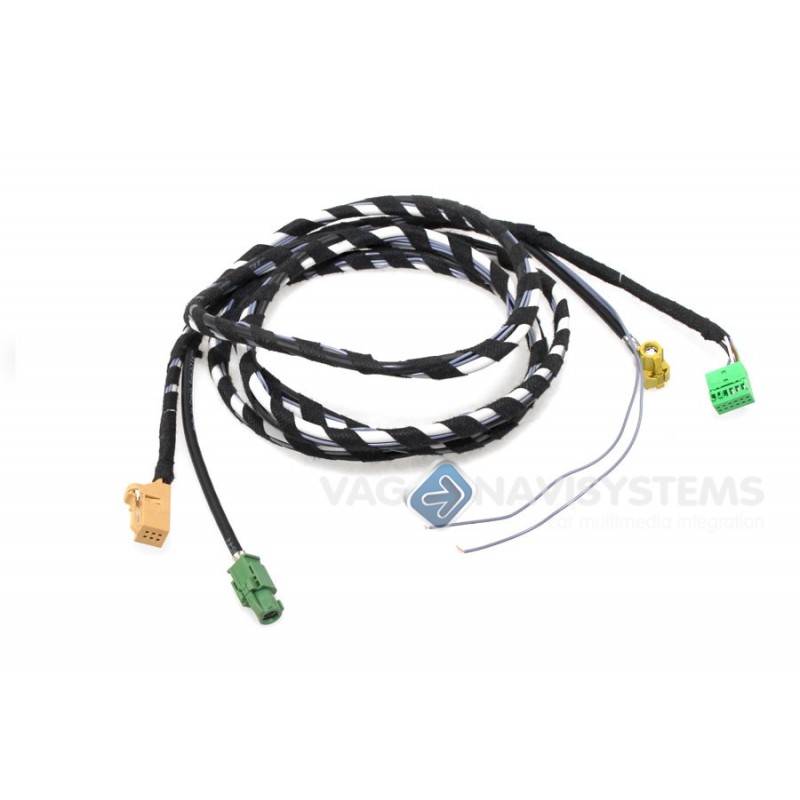 Cableado USB + AUX-IN, compatible con Audi A3/Q2 MIB 2 - Smartphone Interface - Apple Carplay, Android Auto