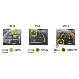 Auxiliary audio generator set, Mercedes 2016- NTG 5.0 - 5.1 - 5.5