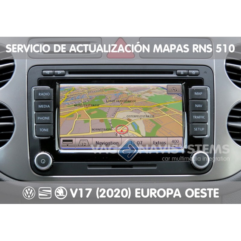 RNS 510 - Maps Update service - V17 version Western Europe maps 2020