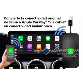 Dongle USB - Conversion from genuine factory's Apple CarPlay® wired connectivity into wireless