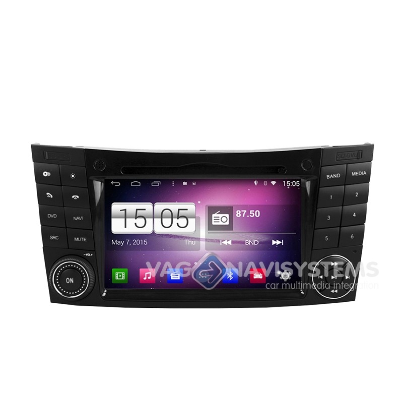 Navidroid® Mercedes Clase CLS, E, G - Android 4.4.4, GPS, 7" HD 1080P, DVD, BT, WI-FI, Quad Core, 16GB, Mirror Link
